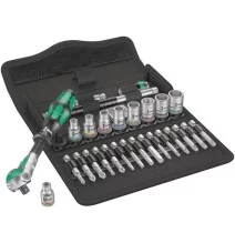 Zestaw kluczy nasadowych 8100 SA 9 1/4\"  Zyklop Speed Wera 28 ele. | 05004019001WERA