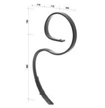 Ząb kultywatora, 32x10x540 mm z redliczką Kramp-CP50