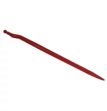 Ząb ładowacza, wygięty: 43 mm profil gwiazda 36x950 mm końcówka szpiczasta z nakrętką M22x1.5 czerwony Fella | 121087