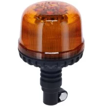 LA20090 Lampa błyskowa LED, 20W 12/24V, pomarańczowa, na uchwyt elastyczna, Ø 126x201 mm