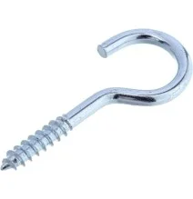 SH050E Wkręt hak 3.5x50 mm otwarty z łbem okrągłym, stal Kramp