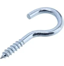 SH080E Wkręt hak 4.4x80 mm otwarty z łbem okrągłym, stal Kramp