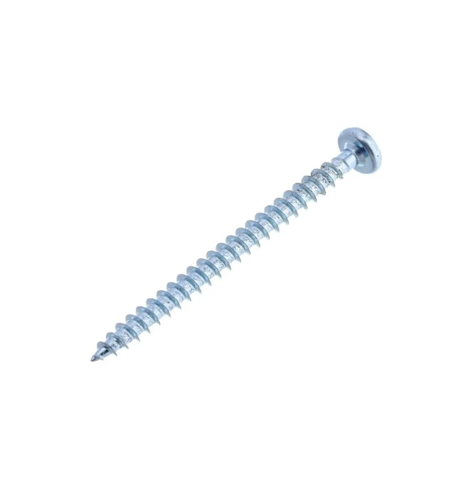 Wkręt do drewna 4x50 mm PZ2 z łbem soczewkowym, stal Kramp