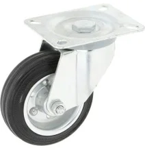 WH5081100 Koło skrętne gumowe Ø 100x30 mm podstawa montażowa: 100x80 mm nośność 90 kg Ro-Carr