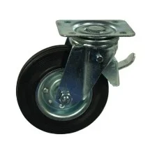 WH600150 Koło skrętne z łożyskiem rolkowym i hamulcem Ro-Carr metalowo gumowe,, 150 mm