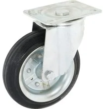 WH5081180 Koło skrętne gumowe Ø 180x50 mm podstawa montażowa: 135x110 mm nośność 220 kg Ro-Carr