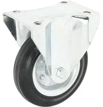WH5181160 Koło stałe metalowo gumowe z łożyskiem rolkowym Ro-Carr, 160 mm