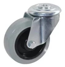 WH56840NGG100 Koło skrętne gumowe Ø 100x40 mm pojedynczy otwór montażowy, nośność: 110 kg Ro-Carr