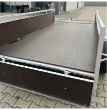 Przyczepa przyczepka samochodowa z burtą ze sklejki STANDARD 1400 x 2700 jedna oś | 