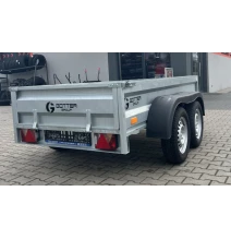 Przyczepa przyczepka samochodowa z burtą blaszaną ocynk EKO 1400 x 2700 dwie osie | 