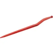 Ząb ładowacza, wygięty: 58 mm profil podwójne T 36x915 mm końcówka szpiczasta z nakrętką M22x1.5 czerwony | 28601501Z - sklep ro