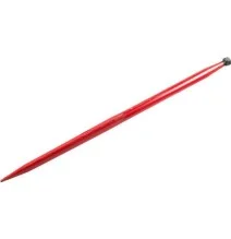 Ząb ładowacza, prosty, profil kwadratowy 45x1250 mm końcówka szpiczasta z nakrętką M28x1.5 czarny Battista Porteri | 519354512 -