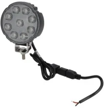 LA10907 Lampa robocza LED, okrągła 27W 3420lm, biała, 100x48.5x120 mm z wtyczką Deutsch 2-pin, światło rozproszone, Kramp